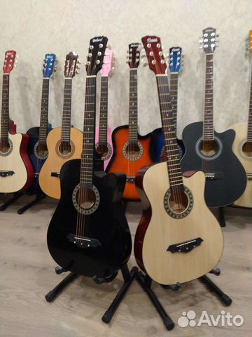Гитара акустическая, новая + комплект