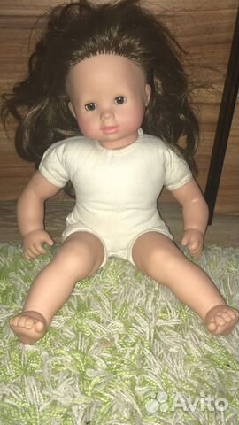 Немецкая винтажная мягконабивная кукла Gotz 42см