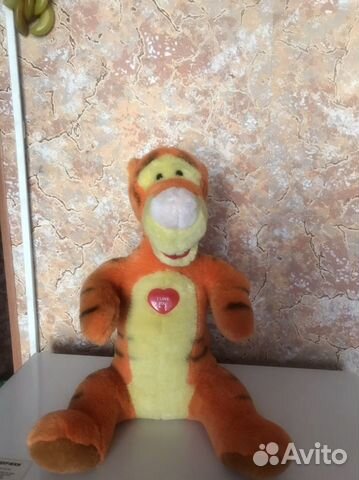 Тигр мягкая музыкальная игрушка