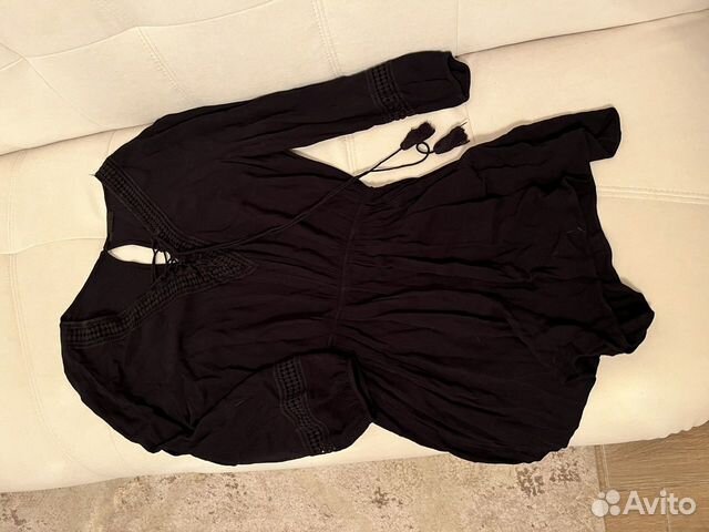 Комбинезон с шортами черный хлопок Oysho