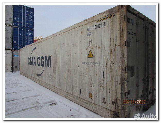 Рефконтейнер 40-футов ТК 2008 г tclu 100123-1
