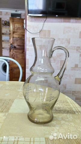 Кувшин прозрачное стекло СССР