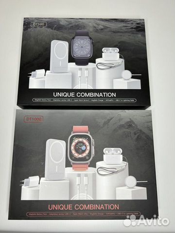 Подарочный набор 6в1(часы,наушники,MagSafe.)
