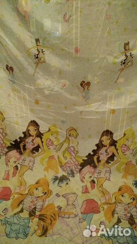 Тюль в детскую Винкс 2.87х4.75