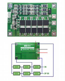 Bms 4s 40a схема