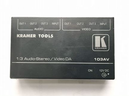 Kramer Tools 103AV 1:3 Audio-Stereo/Video DA