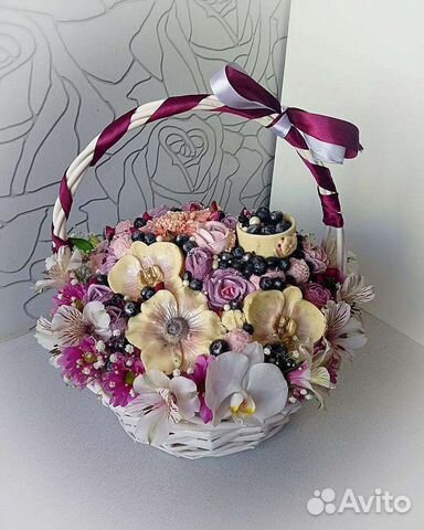 Корзины/коробки с сладостями ручной работы