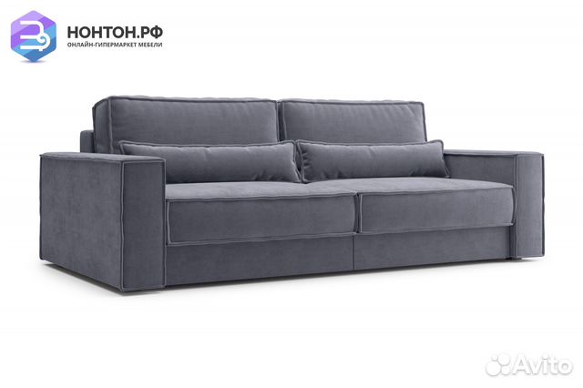 Диван тик-так Сохо 3-х местный темно-серый