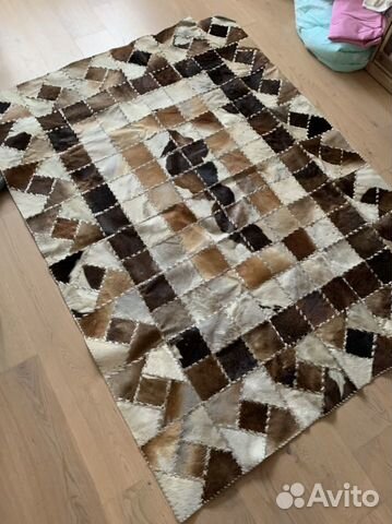Ковер из натуральной кожи