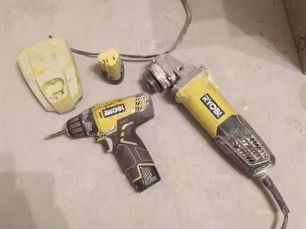 Шуруповерт ryobi + болгарка