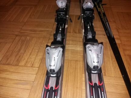 Горные лыжи Volki 177 см, с креплениями и палками