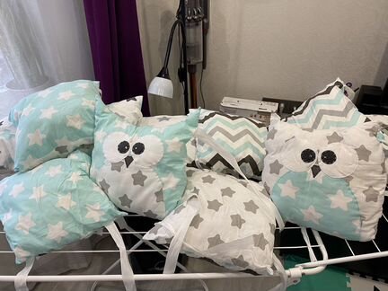 Подушки бортики звезды совы