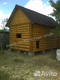Сруб бани 3x4м