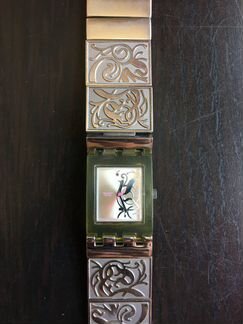 Часы Swatch металлический браслет