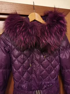 Пальто зимнее с капюшоном, р.44