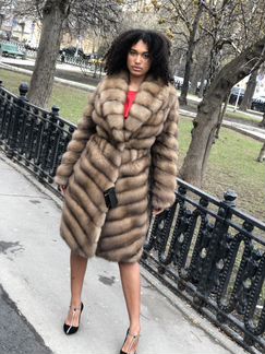 Шуба из куницы. Новая