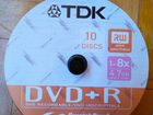 Болванка Диск DVD+R 4,7 GB-10 штук