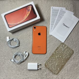 iPhone xr 64gb coral (на гарантии)
