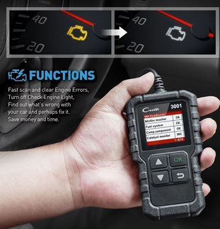 Автосканер для диагностики OBD2 Launch X431 CR3001