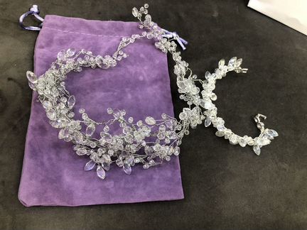 Комплект ручной работы (браслет и диадема)