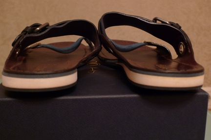 Sergio Rossi Кожаные шлепанцы на резиновой подошве