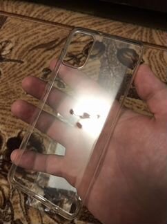 Чехол прозрачный и защитное стекло 11D на samsung