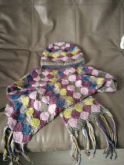 Комплект шапка, шарф