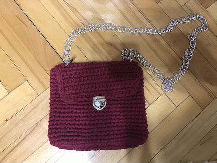 Сумка из трикотажной пряжи