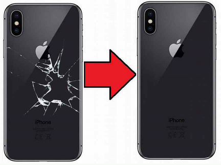 Замена заднего стекла на iPhone 8-14 pro max
