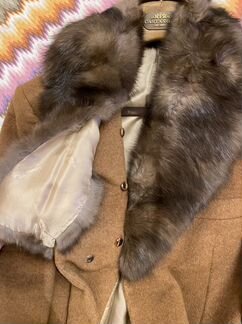 Новое пальто Castangia оригинал соболь