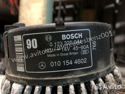 A0101544602 Mercedes Генератор 90 А, 14 В