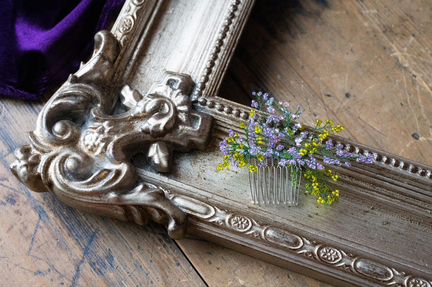 Гребень для волос Сирень Свадебный