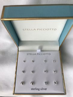 Новые серьги-пусеты сереброStella Pachiotto США