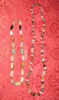 Бусы из разноцветного натурального агата