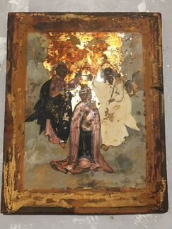 Икона коронование пресвятой Богородицы кипарис