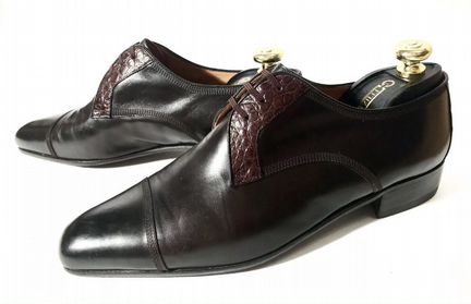 Туфли Artioli, размер 43. С крокодиловыми вставкам