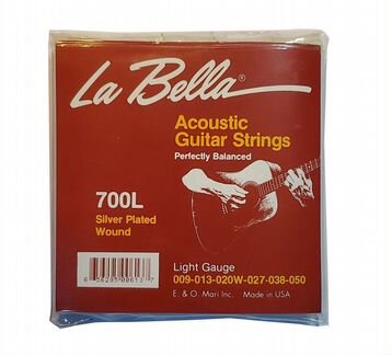 Струны для акустической гитары La Bella 700L (USA)
