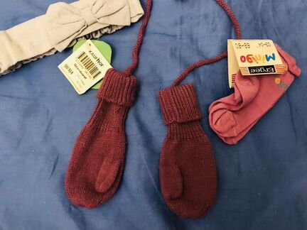 Варежки носки повязка на голову для новорожденного