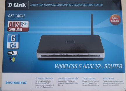 Роутер D-Link DSL-2640U