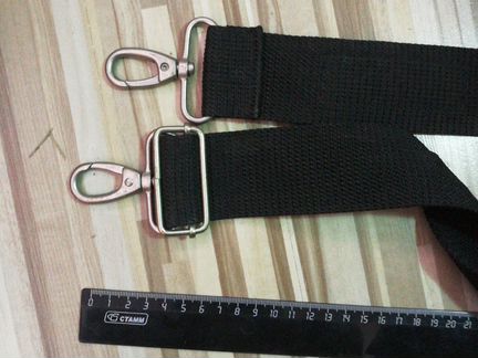 Ремень для сумки с прочными карабинами 1 метр