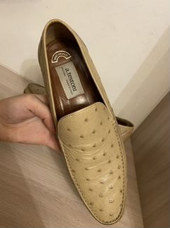 Туфли a.testoni страус оригинал,43 размер
