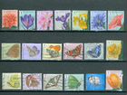 Почтовые марки Бельгии (бабочки, цветы), 19шт
