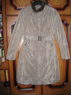 Пальто утепленное Орса-Италия,отделка норка, р.48