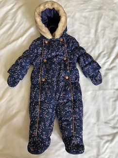 Комбинезон зимний Mothercare 6-9 мес, синий