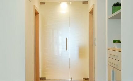 Стеклянные двери на заказ