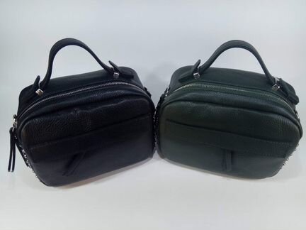 Кожаная сумка (зелёная)