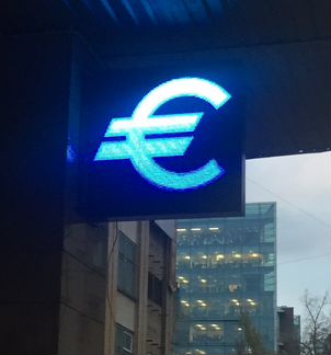 LED двухсторонняя уличная видеовывеска 1 на 1 метр