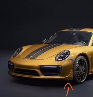 Губа переднего бампера Porsche 911 991
