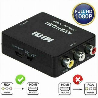 Конвертер 3RCA - hdmi (720P/1080P)