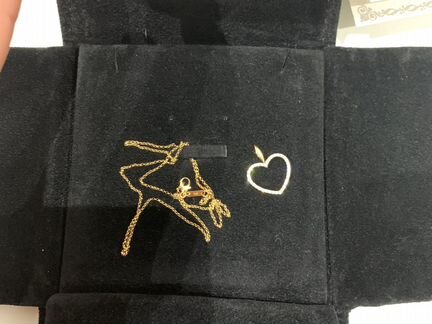 Золотая подвеска 750 пробы с бриллиантами